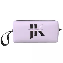 Jeon Jungkook Logo Makeup Bag Cosmetic Organizer Storage Dopp Kit borsa cosmetica da toilette per donna astuccio da viaggio di bellezza