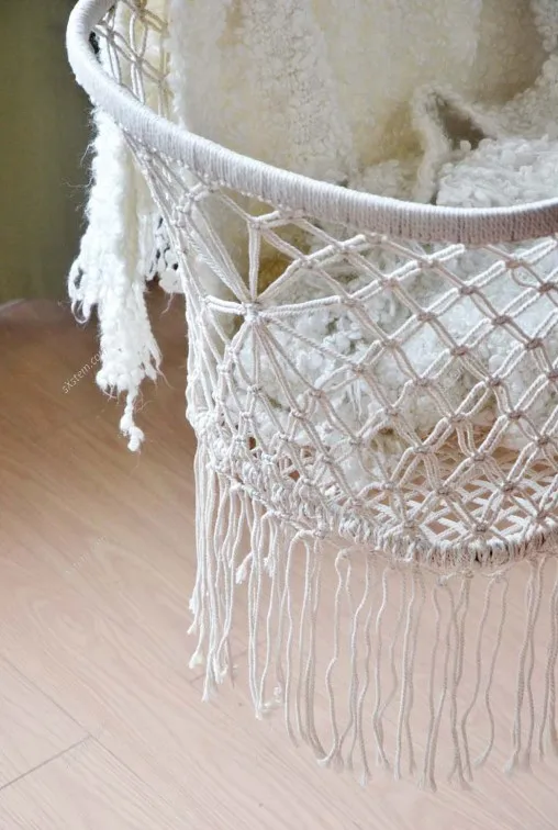 baby halo bassinest indoor swing bed crib macrame hanging infant cradle