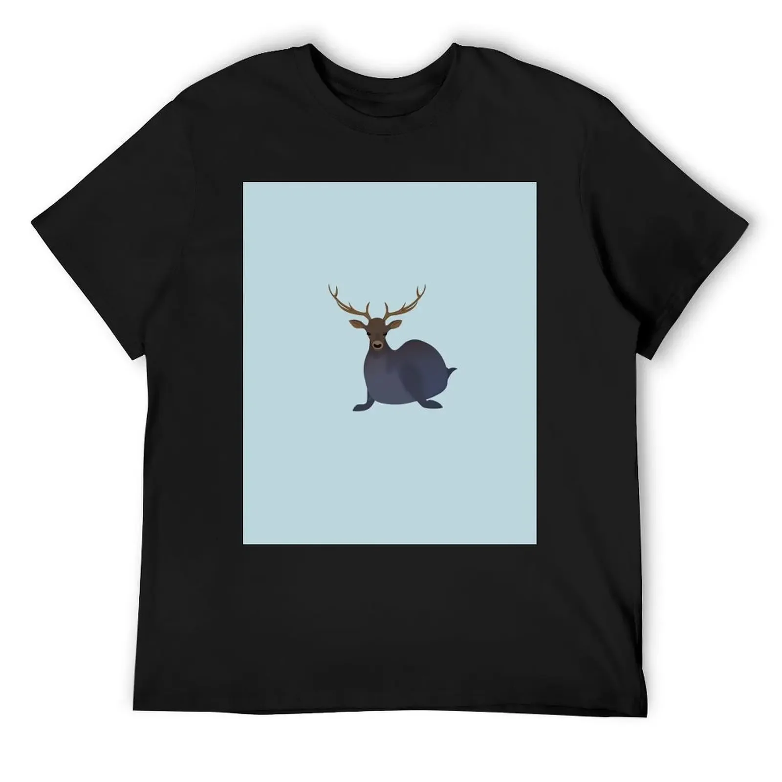 

Selk (seal and elk) T-Shirt summer top vintage anime shirt mens clothing