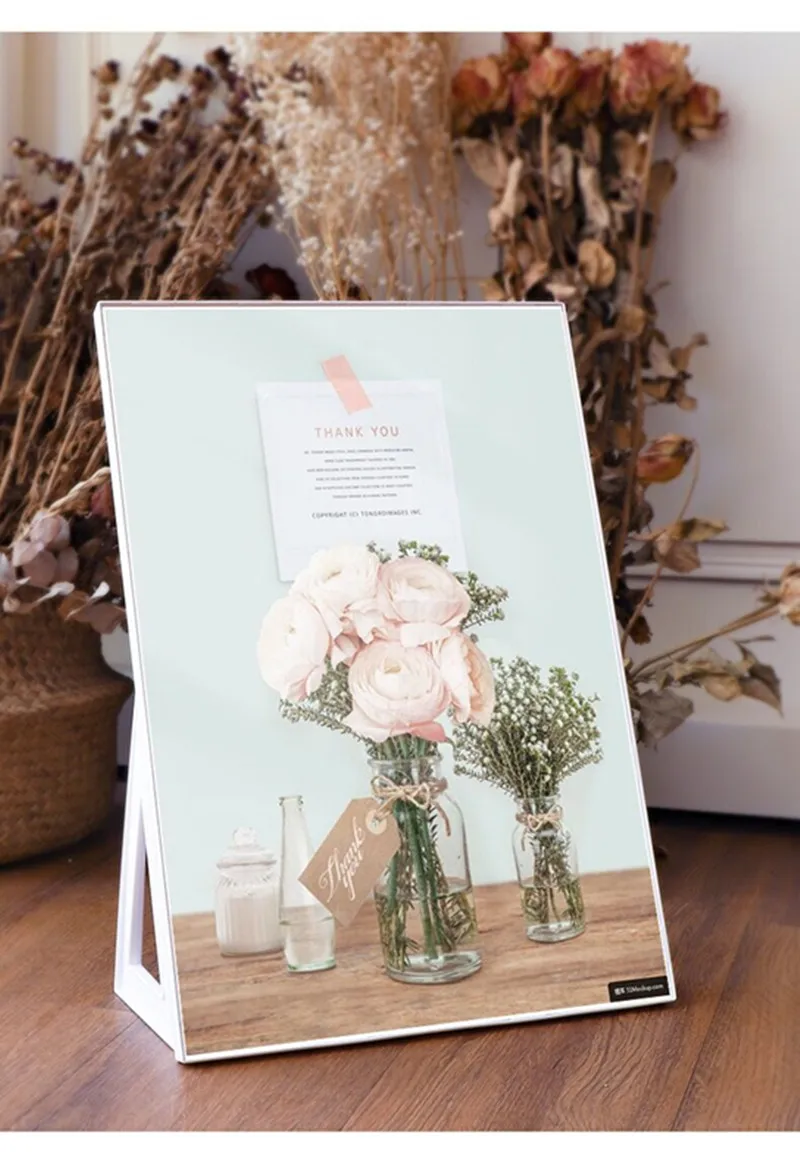 A5 148x210mm Two Use Plastic Acrylic Sign Holder Display Stand Menu Paper Card Price List Holder Photo Poster Picture Frame