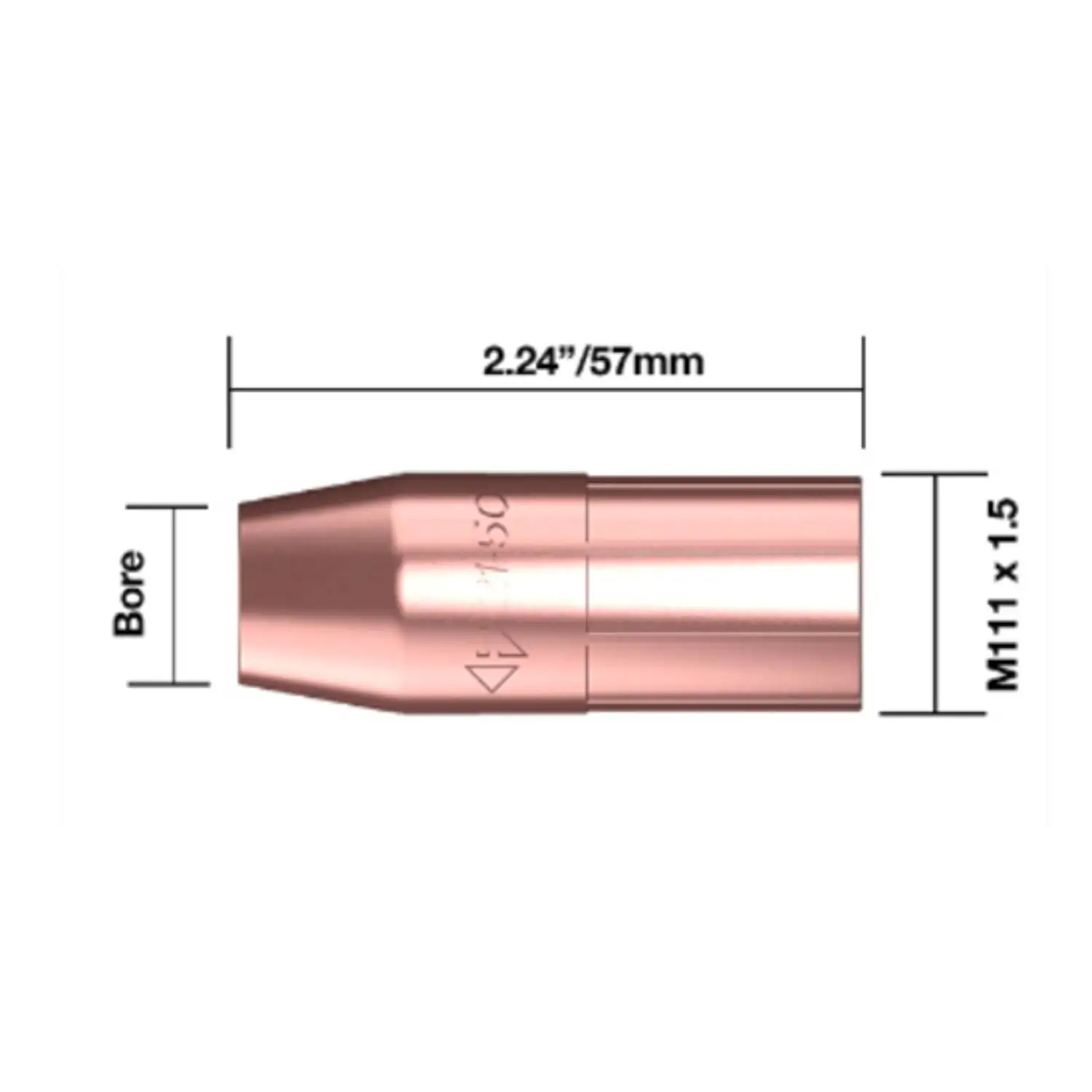 21-50 Nozzle Tip Tweco Style Bore 13mm MIG Gun Welder Welding Torch Part