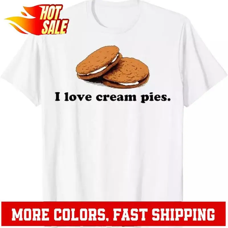Me encantan las tartas de crema camiseta divertida
