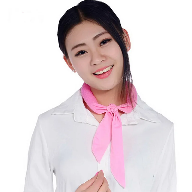 50Pcs Pink Summer Ice Scarf Towel Cool Cooling Headband Cold physical Antipyretic Fever-Reducing Water Pet Neck Cooler Scarf