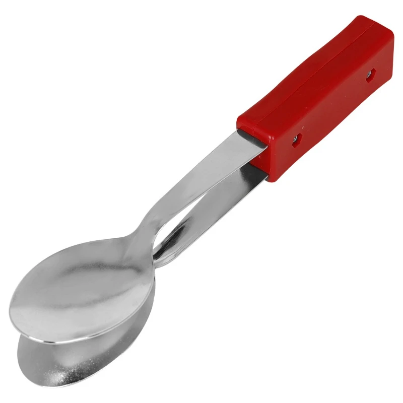 Hand Percussion Musical Spoons Instrument Folk Rhythm Spoons with Castanet Clap Sound for Stage Performance Gift view 4