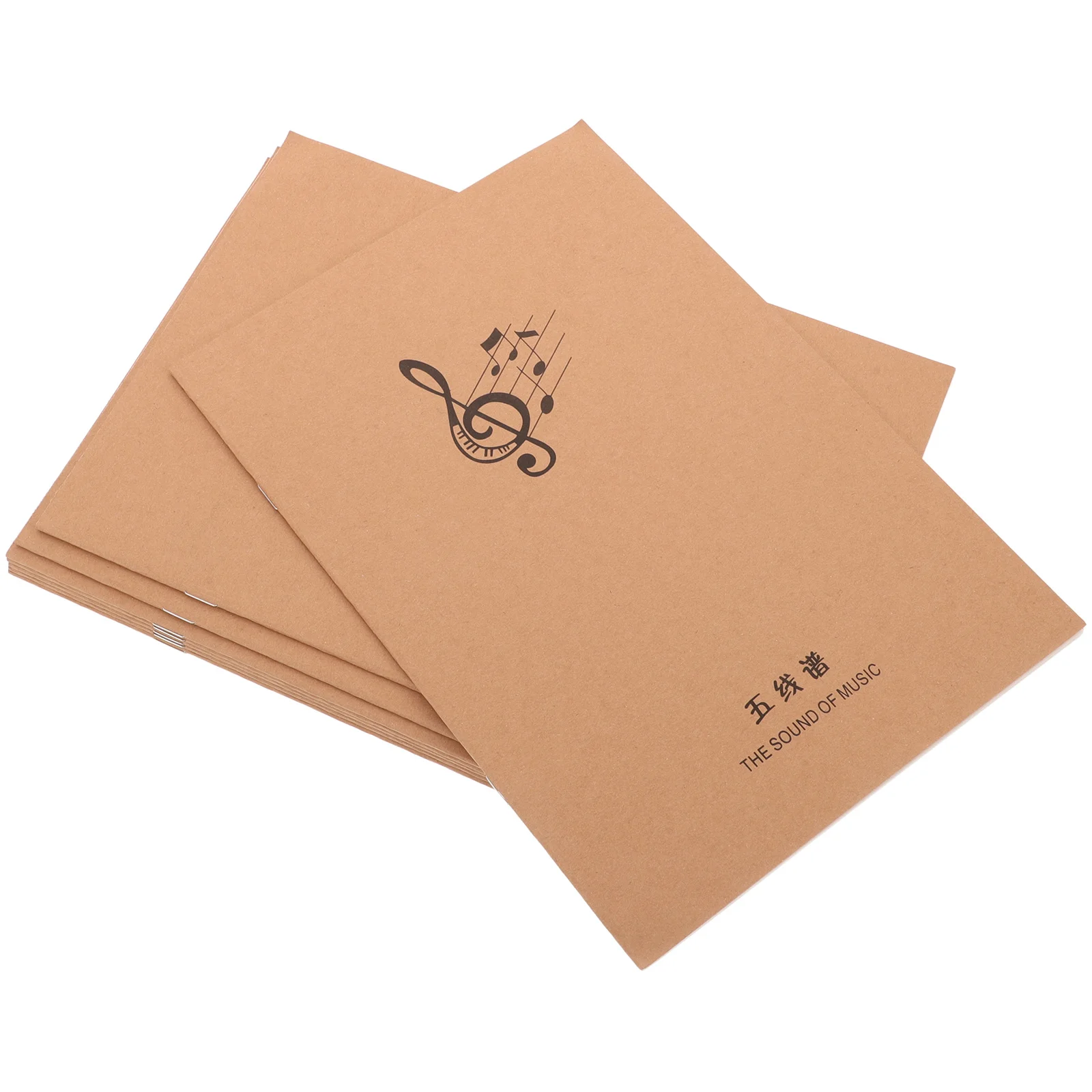 

10 pcs Five- Notebook 8.5X11 Inch Eyefriendly Paper For Guitar Piano Composition Practice Stave Notation Book Chord