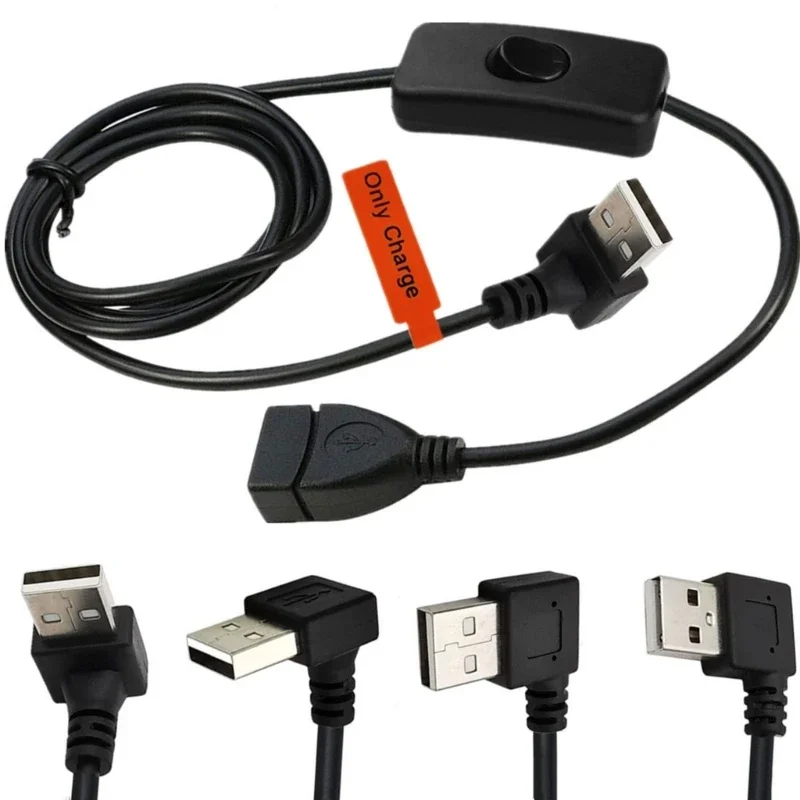 USB 2.0 kabel do ładowania z włącznikiem/wyłącznikiem do laptopa