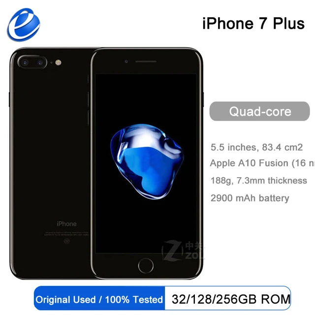 Original Apple iPhone 7 plus 32GB/128GB/256GB 4G LTE Mobile phone IOS  cellphone 5.5'' iphone7 plus Fingerprint Smartphone - AliExpress