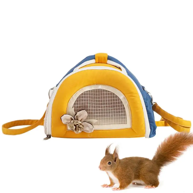 Small Animal Carrier Bag Guinea Pig Carrier Cage Portable Pet Carrier For Hamster Hedgehog Parrots Rat And Other Small Animals