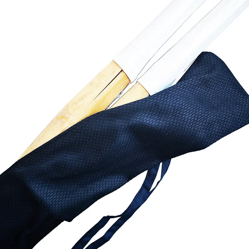 Bolso de cuero de algodón para espada Kendo Aikido Iaido, bolsa de transporte japonesa con correa para sostener 2 espadas, longitud de 138cm, ancho