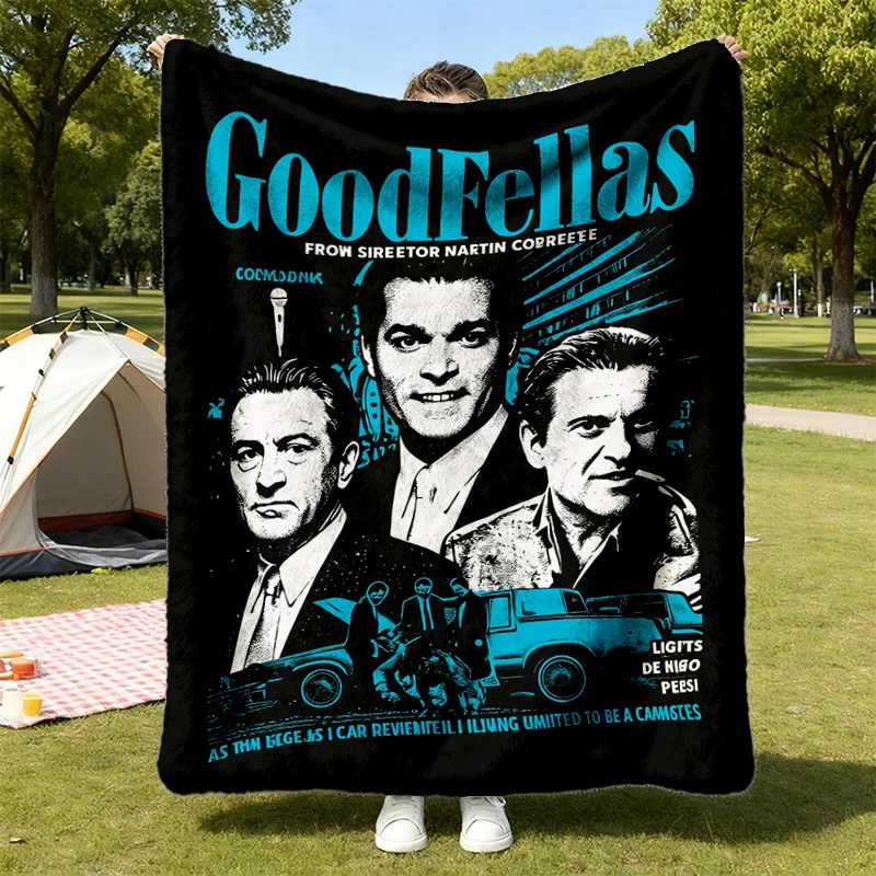 GoodFellas Movie Poster Graphic Comfy Blanket Martin Scorsese Gangster Film Soft Blanket