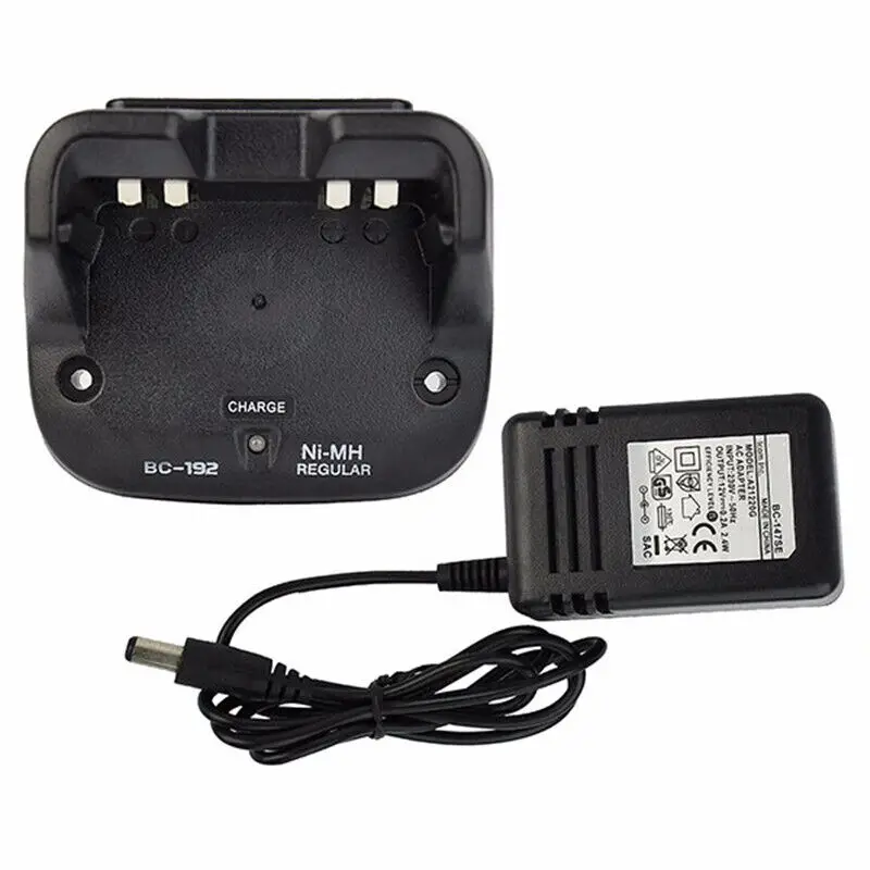 2pcs NEW BC-192 Charger for Radio Walkie Talkie ICOM IC-F3011 F4011 F3101D F4101D V80 T70 F3002 F4002