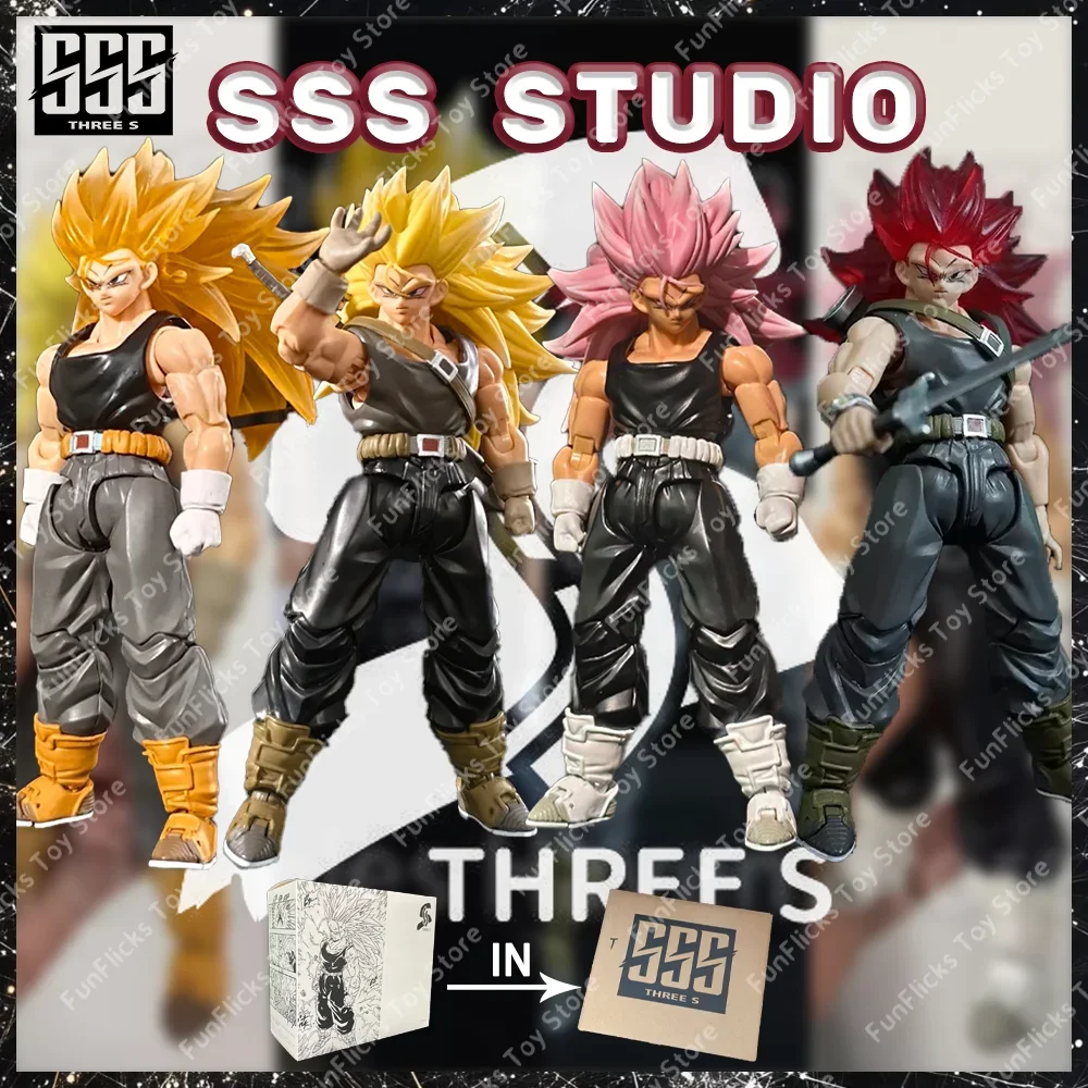 

Фиксированная версия SSS Studio Dragon Ball Trunks Ssj3 S.H.F Фигурки SHF Dragon Son Super Saiyan 3, аниме-фигурка, модель игрушки
