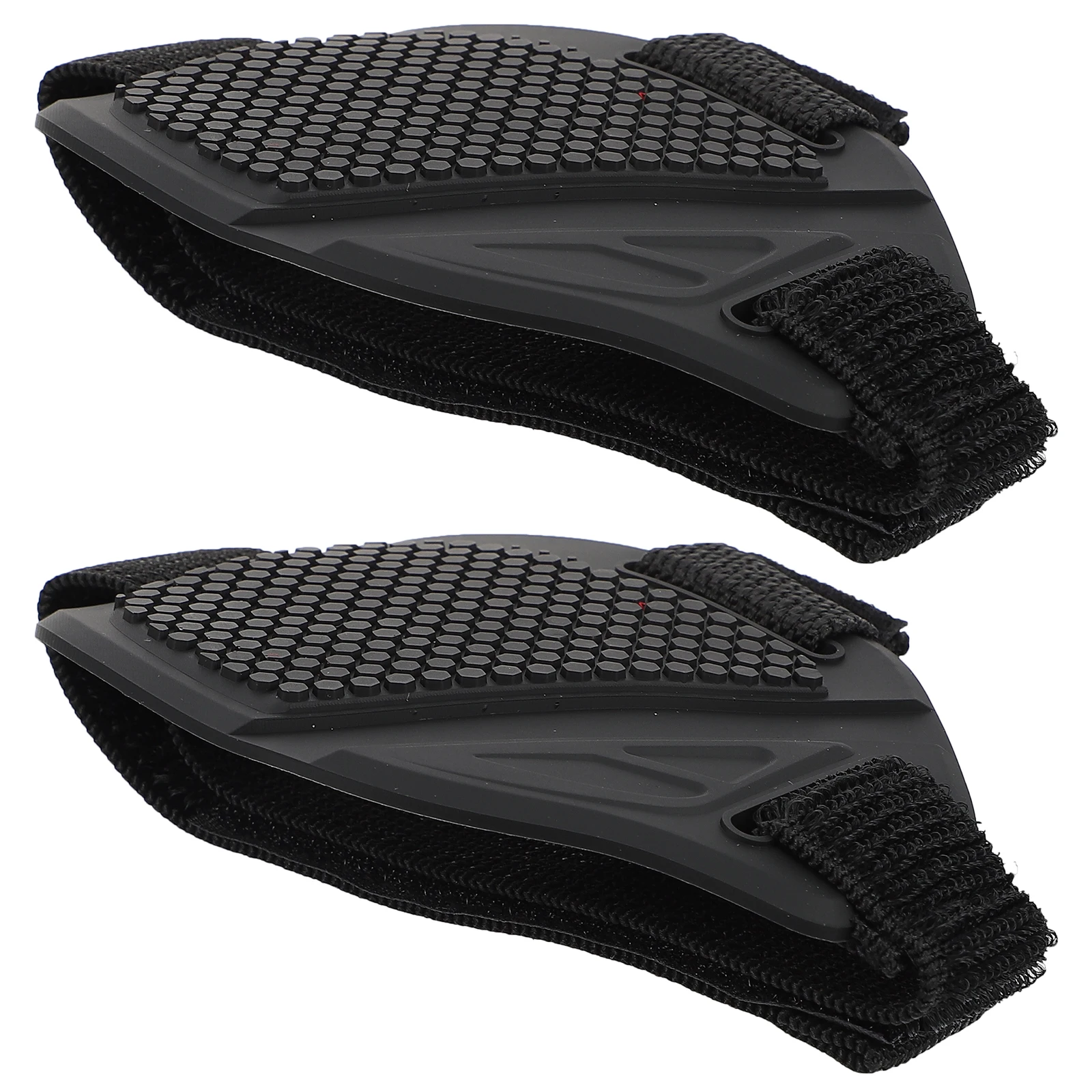 

2pcs Motorcycle Gear Boot Protector Rubber Shoe Cover Abrasion Resistant Half Shoe Cover For Motorbike Black Comfort Fit