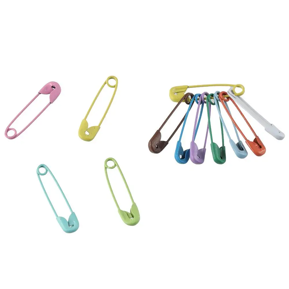 250 PCS Mini Safety Pins Jewelry Making Colored Metal Safety Pins Assorted 19mm Colored Safety Pins Sewing