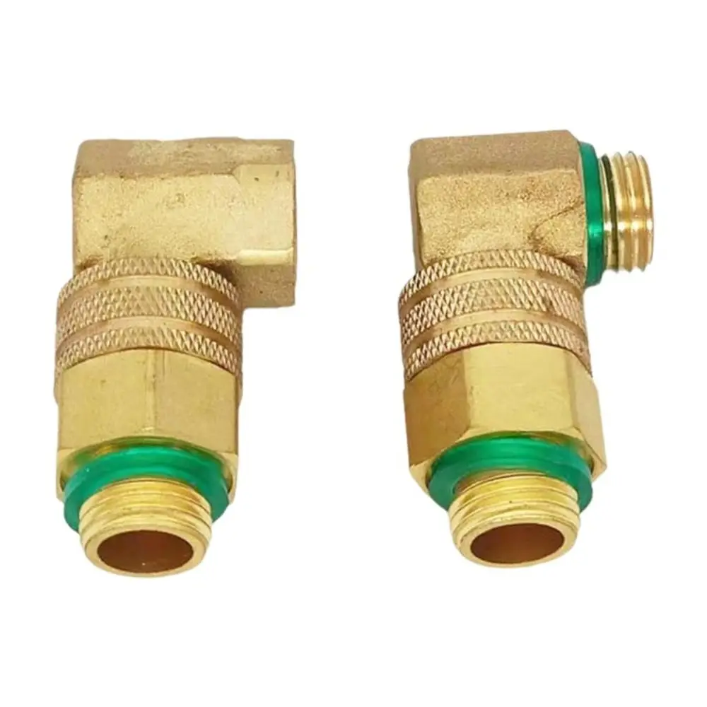 90 Degree Copper Union Joint Rustproof Leak Proof Pulling Sprayer Tube Union Quick Connect Sprayer Copper Fitting