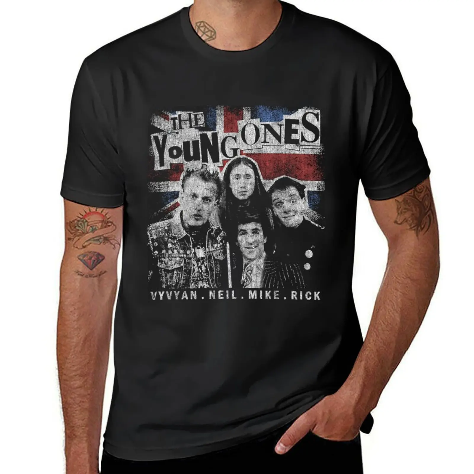 The Young Ones, Vyvyan bastard, comedy T-Shirt sublime sweat oversized oversizeds T-shirts for men cotton