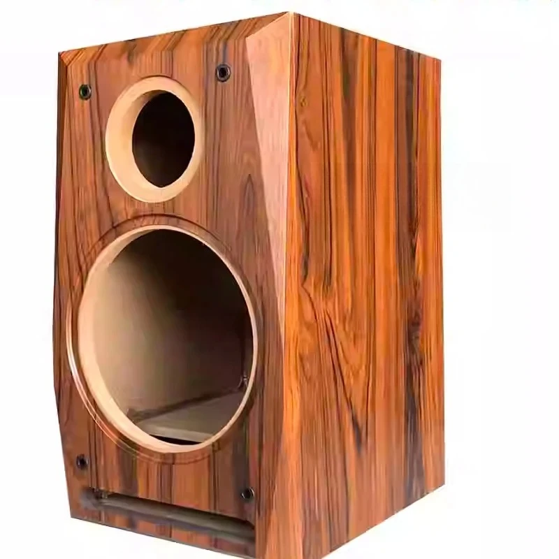 8-inch maze speaker empty box body two-way wooden bookshelf speaker empty box shell HIFI speaker new wooden box