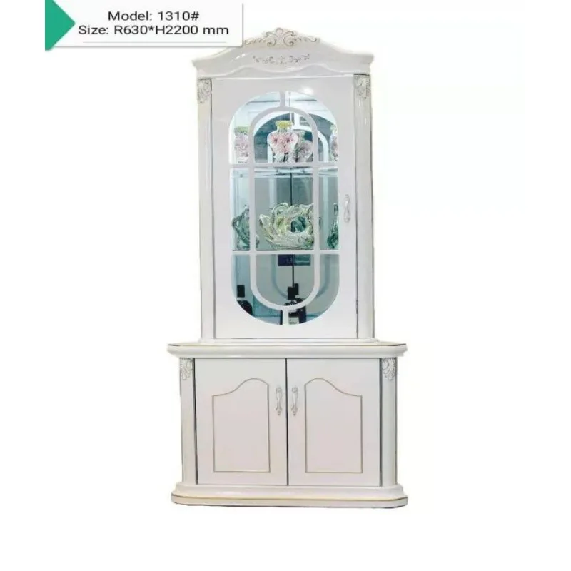 

Modern Luxury Corner Glass Wine Cabinet Expandable Wood Bar Home Farmhouse Wine Cellar