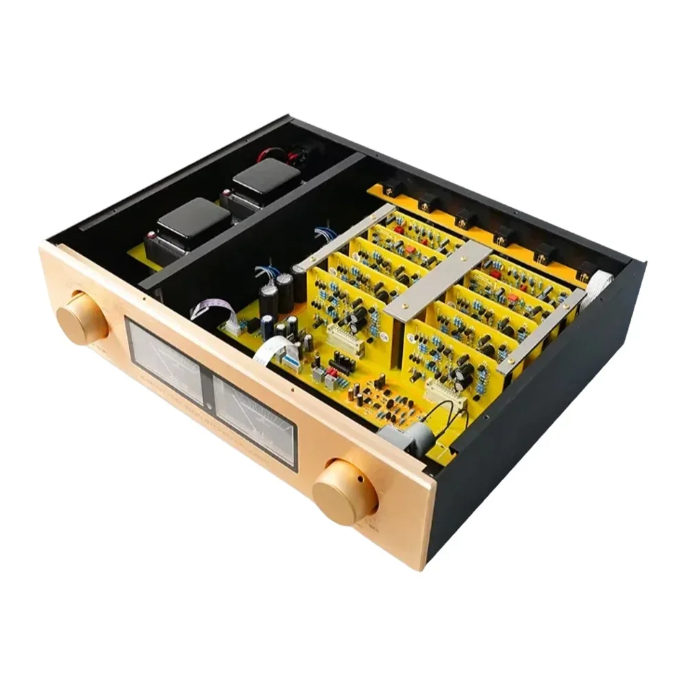Weiliang 오디오 하이 엔드 참조 Accuphase C-245 RCA XLR 원격 제어 골든 파워 프리 앰프 앰프 Hifi 스테레오