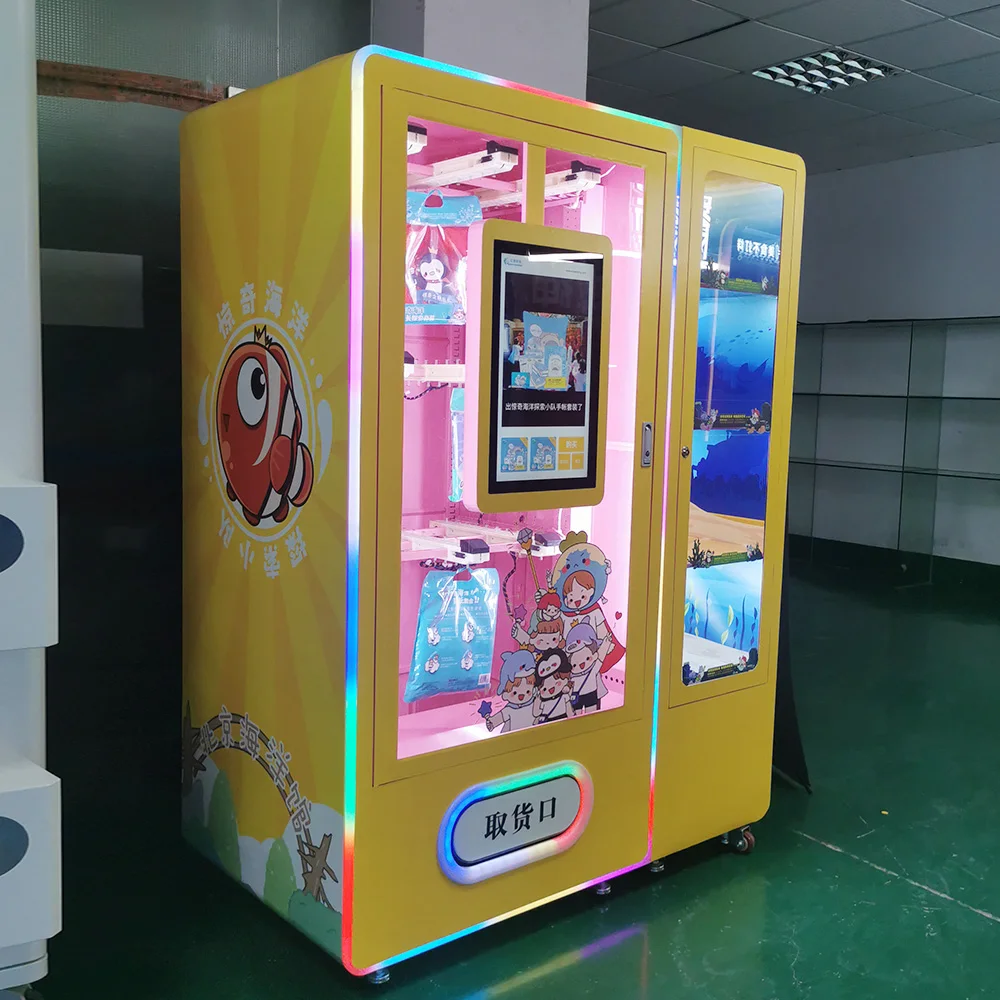 الصين مصدر المصنع 21.5 بوصة تعمل باللمس التلقائي شنقا الملابس والمجوهرات آلات بيع القمصان