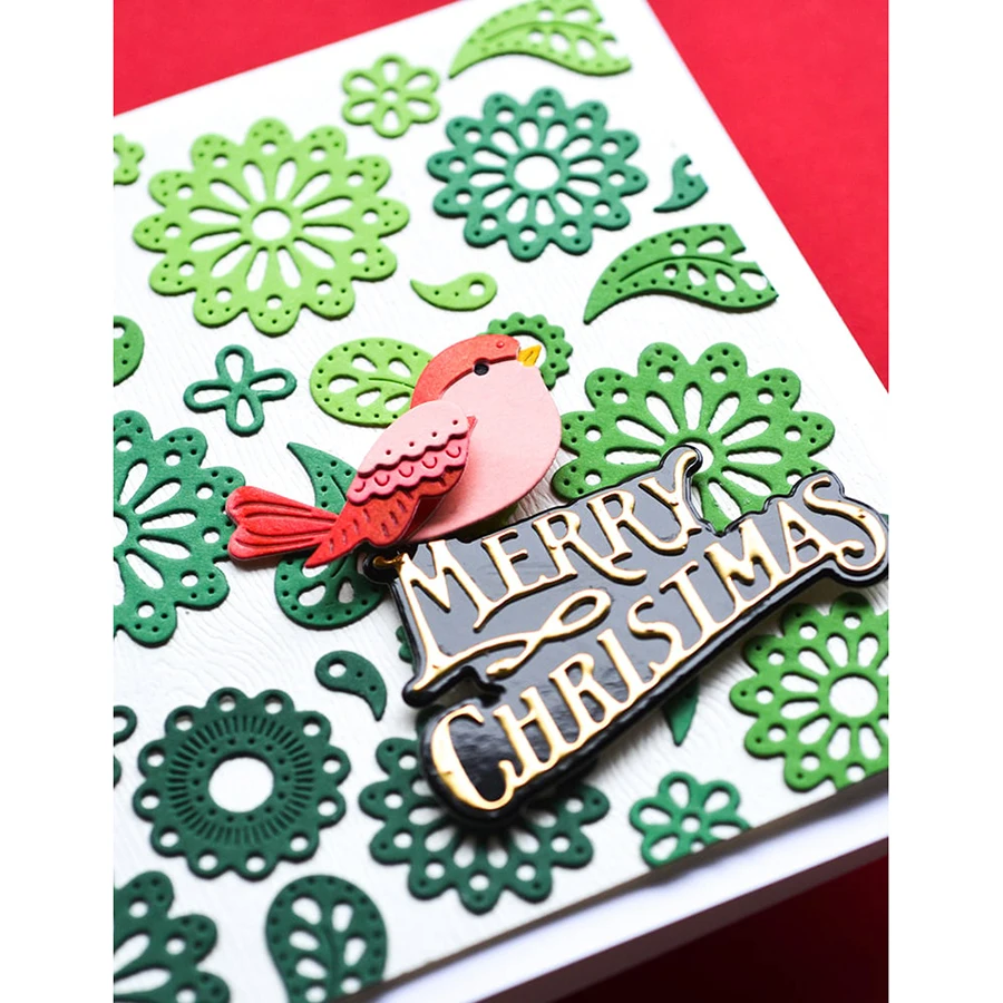 Lucky Goddess Metal Cutting Dies Nordic Flourishes Diy Scrapbooking Photo Album Decorative Embossing Paper Card Crafts