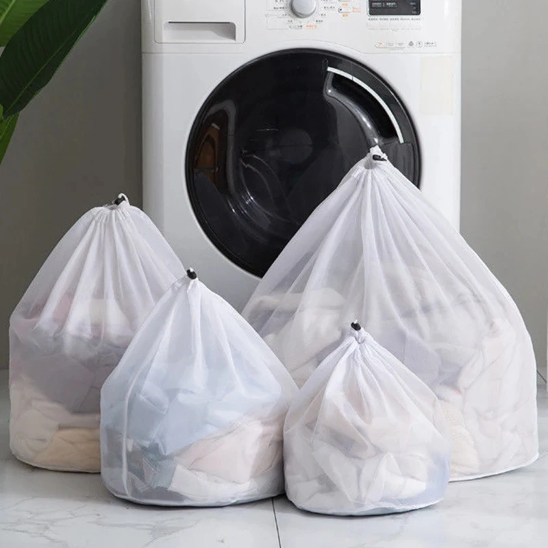 1/2/4pcs Large Washing Laundry Bag Mesh Organizer Net Dirty Bra Socks Underwear Shoe Storag Wash Machine Cover Clothes