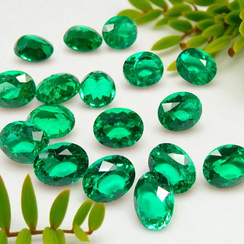 

Columbia Emeralds Lab Grown Oval Shape 3x4mm Gemstone for Diy Jewelry Pendant Bracelet Making Materials Selectable Certificate