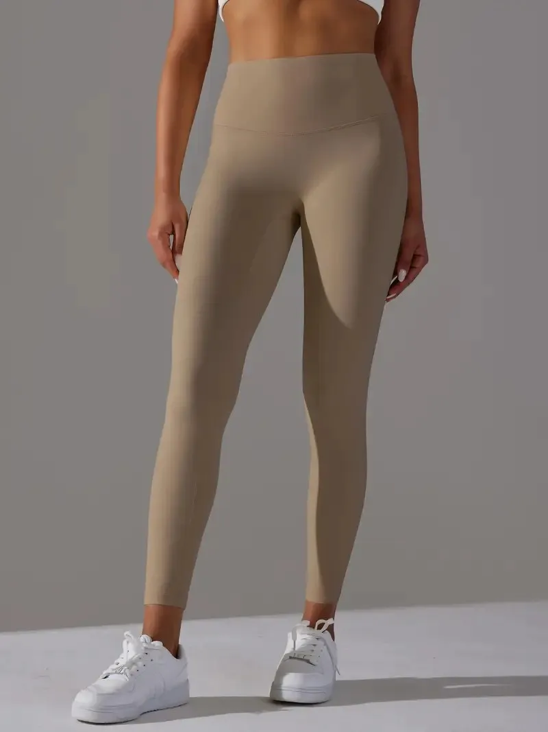 Leggings da yoga senza cuciture a vita alta Pantaloni da pancia a compressione elastica ad asciugatura rapida da donna Allenamento da corsa Abbigliamento sportivo dimagrante