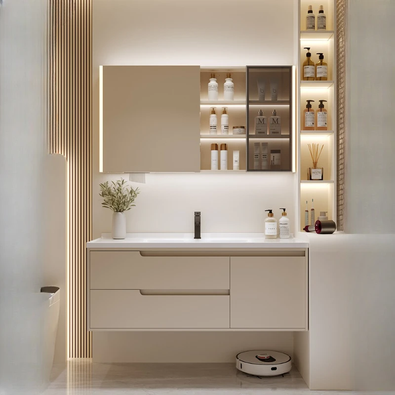 

Шкаф для ванной комнаты с раковиной в высоких углах, шкафчик для ванной комнаты, стена для туалета, Armario De Banheiro Furniture CC