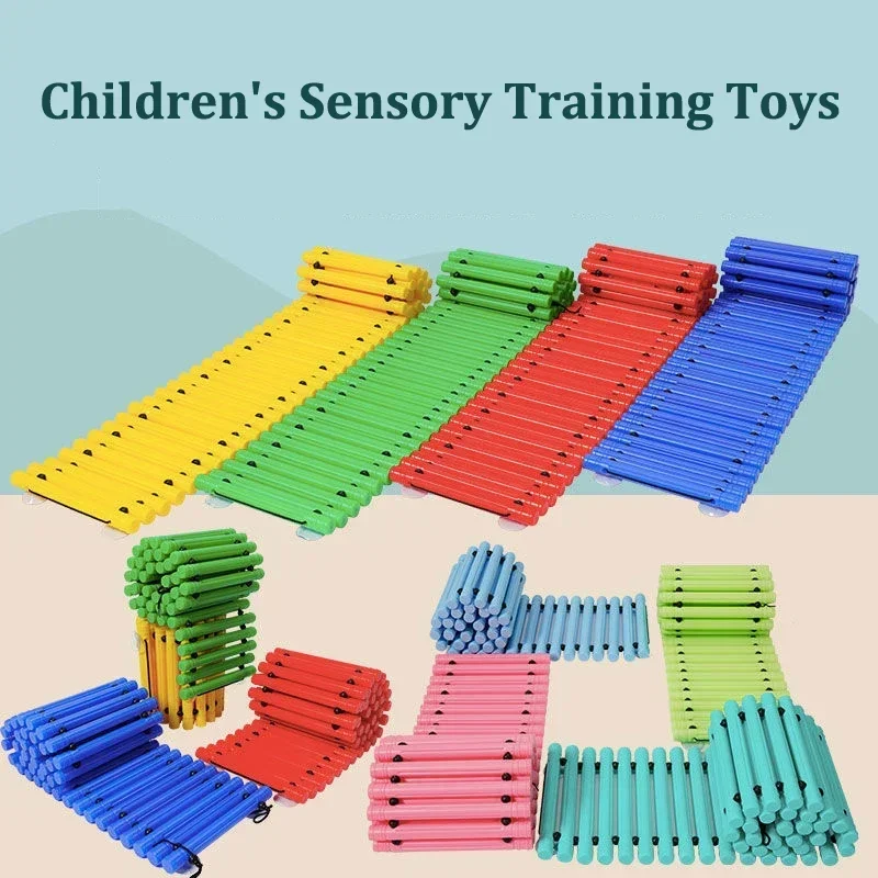 Jouets Sensoriels de dehors pour Enfant, Sentier Tactile, Équipement d'Entraînement Fongique, Jeux de Plein Air