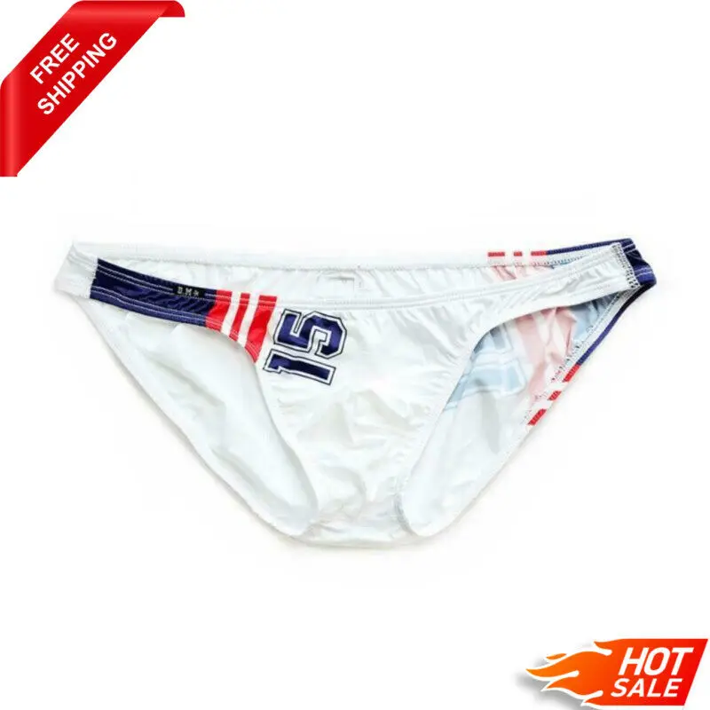 Thin Transparent Underwear Low Waist Men's Bikini Swimwear Swimsuit Swim Pool