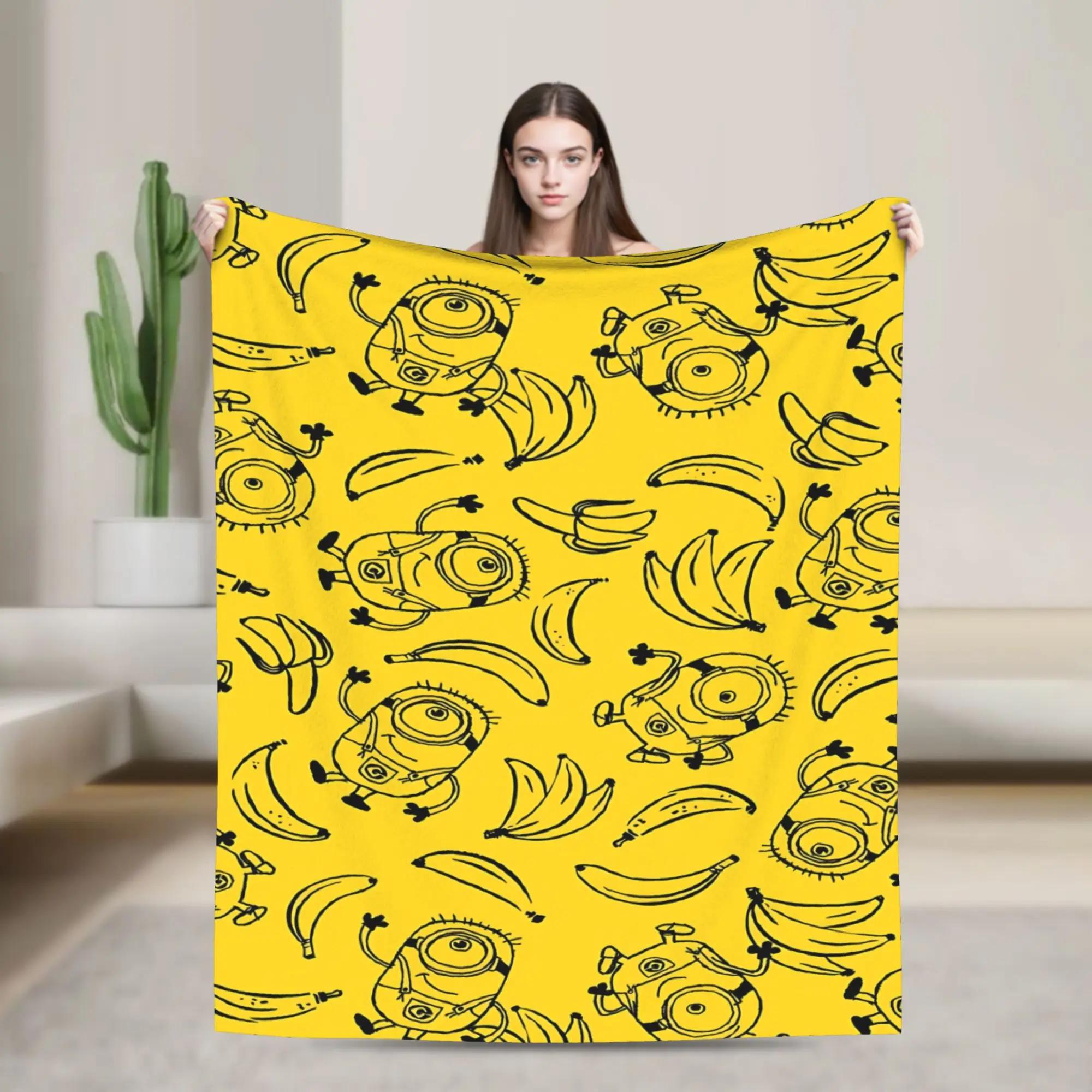 Cartoon M-Minions Blankets Quality Super Warm Throw Blanket Winter Kids Home Decor Funny Bedspread image 3