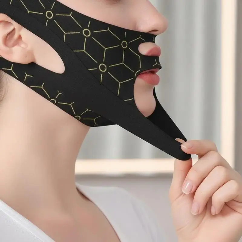 360° Anti Wrinkle Lifting Mask Firming Facial Skin Reduces Double Chin Nasolabial Folds for Daily Wear Use