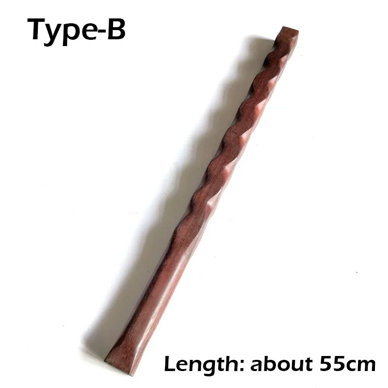 55CM Sandalwood Fitness Massage Stick, EDC Portable Tool Outdoor Safety Supplies