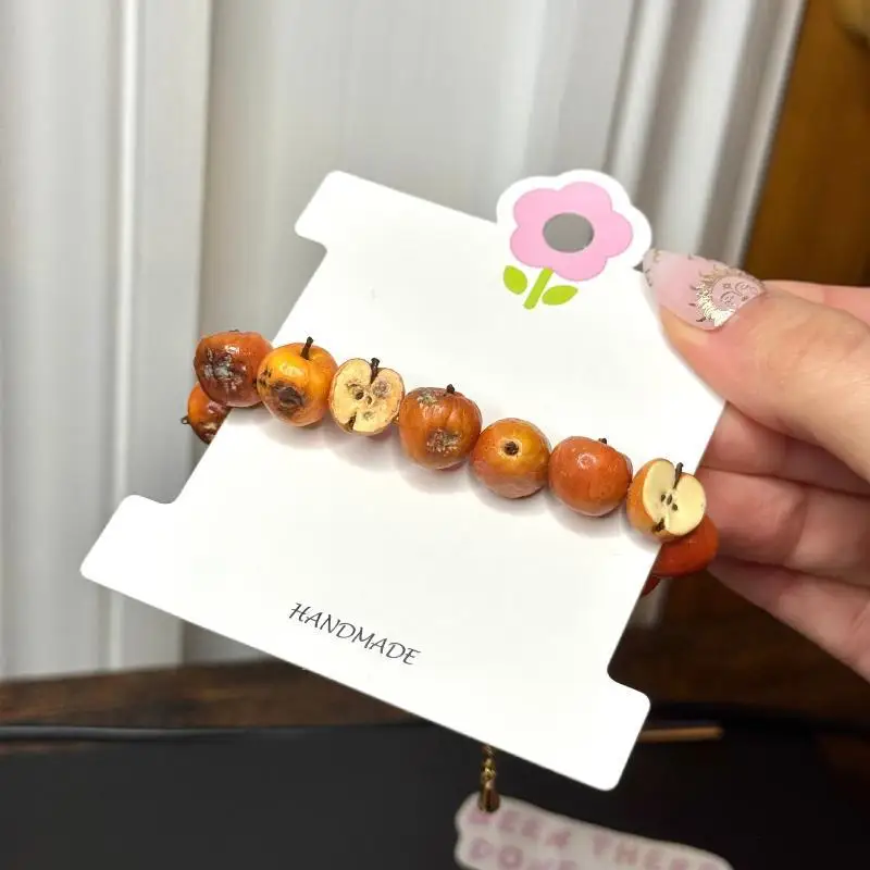 Niedliches 3D-realistisches Frucht-Perlenarmband, handgefertigt aus Harz, für den Sommerurlaub, den täglichen Gebrauch, Geschenk für Mädchen. – Detail 5