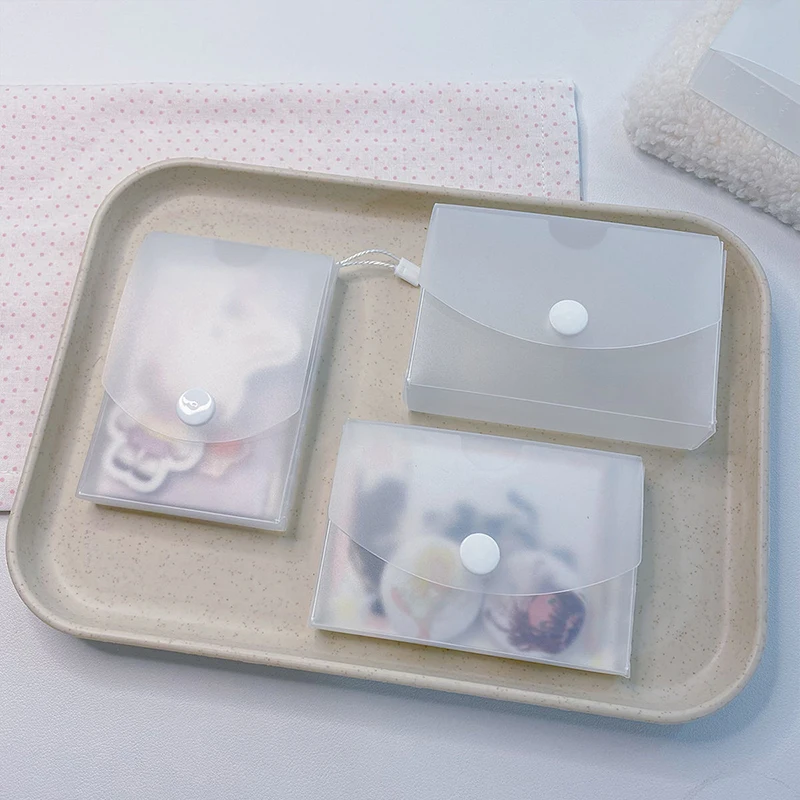Portable Mini A8 Storage Box Transparent Pocket Storage Box Large Capacity Photocard Storage Box Dustproof Photo Card Organizer
