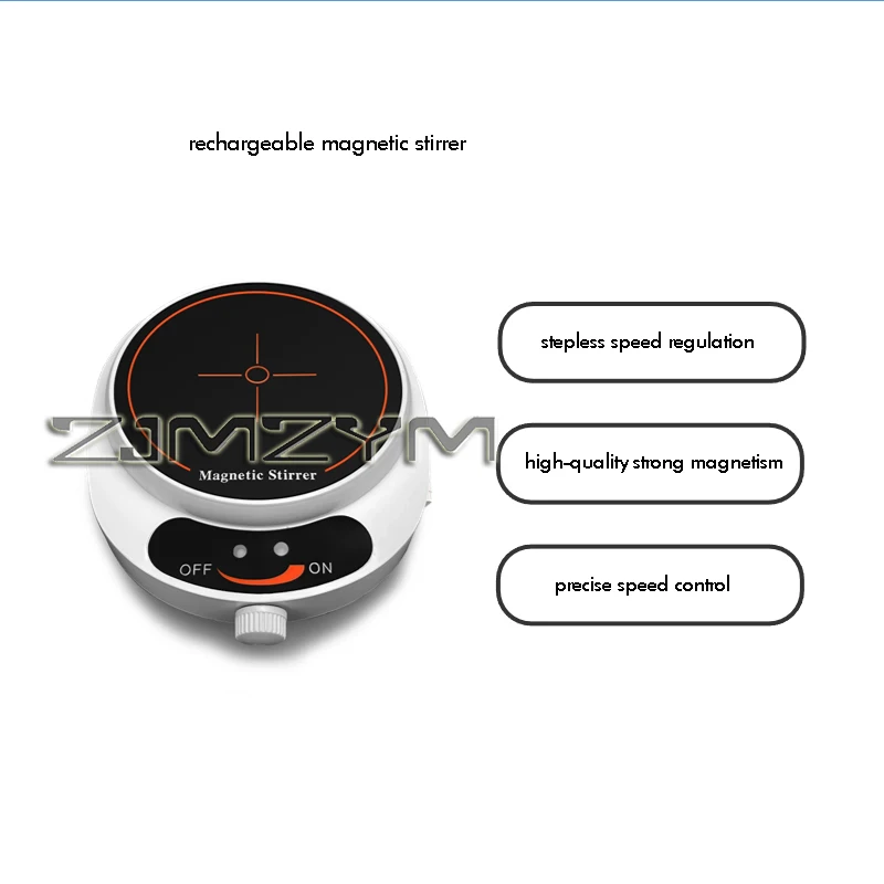 1L Rechargeable Magnetic Stirrer, Small Laboratory Magnetic Stirring , Stepless Speed Regulation Mixing Mixer 4000 RPM
