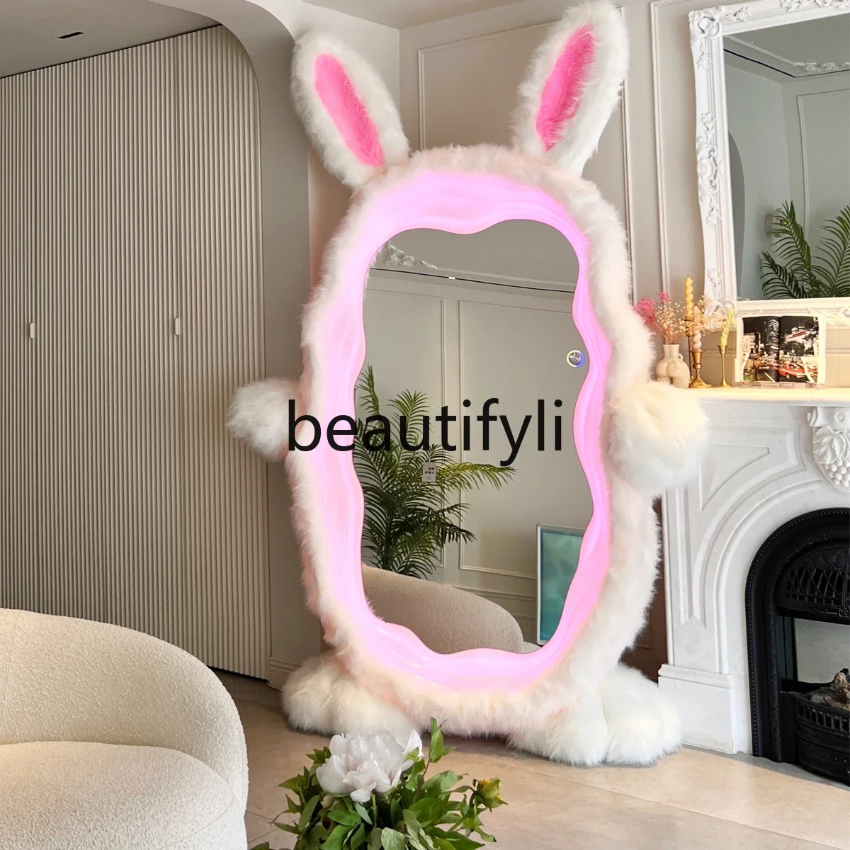 Magic mirror floor mirror rabbit full body custom mirror