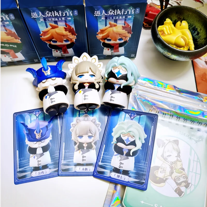 In Stock Genshin Impact Fatui Harbinger Blind Box Scaramouche The Wanderer Chibi Figure Pvc Anime Game Merchandise Toy Xmas Gift view 3