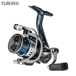 YUBOSHI 800 1500 2500 Series Max Drag 5kg Fishing Reel Gear Ratio 5.2:1 Metal Rocker Small Spinning Wheel Fishing Tackle