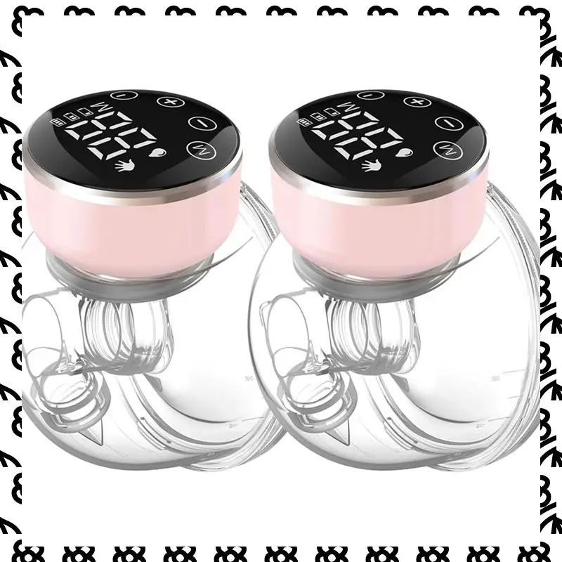 A07I LED Display,Portable Electric Breast Pump 24 Mm Flange, Wearable Design 3 Modes 9 Levels Low Noise, Includes 2 Pcs