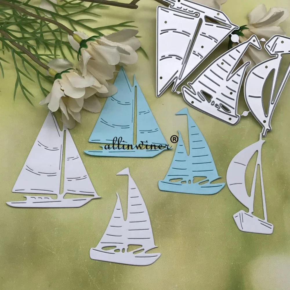 Sailboat decoration Metal Cutting Dies Stencils Die Cut for DIY Scrapbooking Album Paper Card Embossing