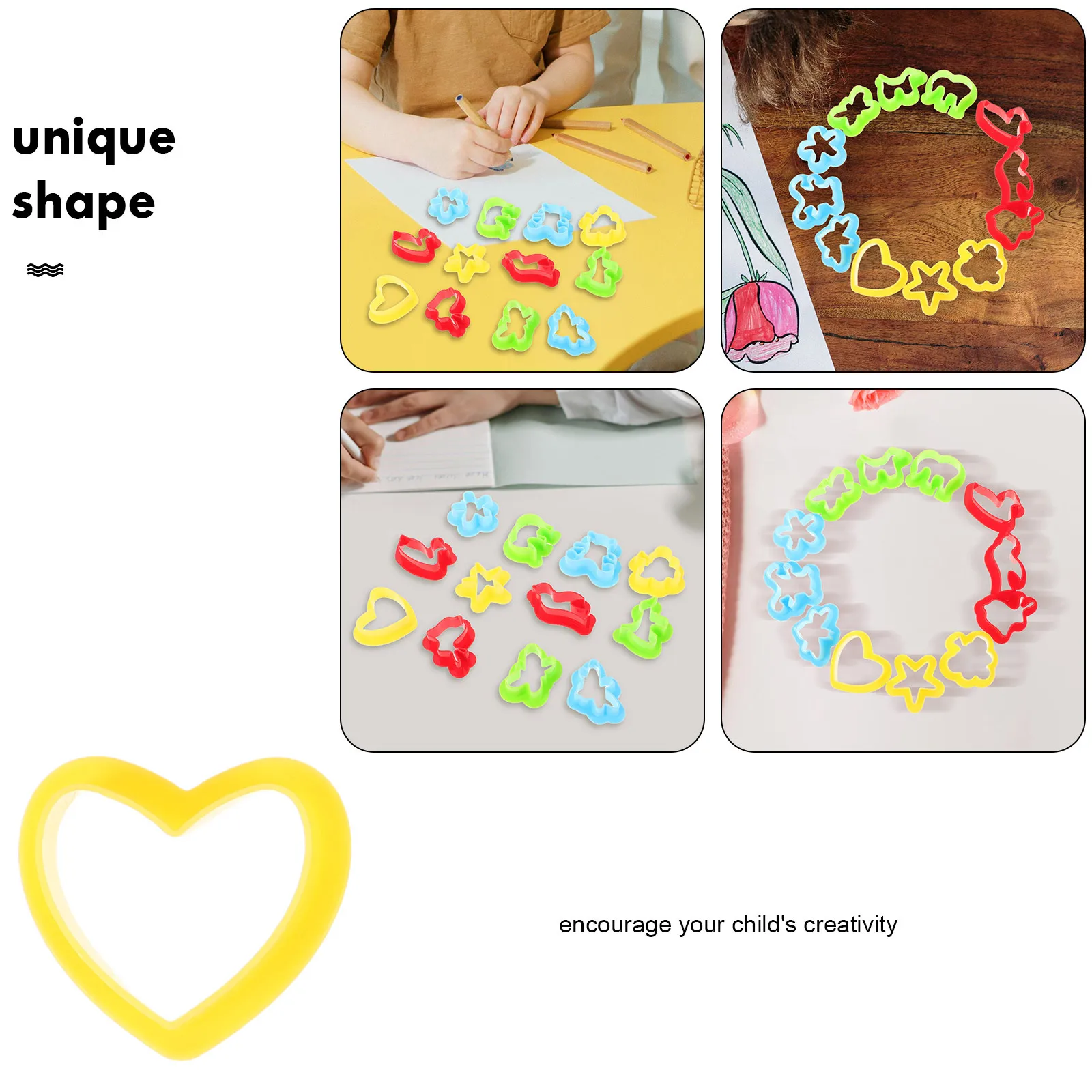 Ensemble de moules de gaufrage en argile colorée, coupe-argile en caoutchouc pour enfants, outils éducatifs créatifs, Kit de modélisation pour enfants, 12 pièces