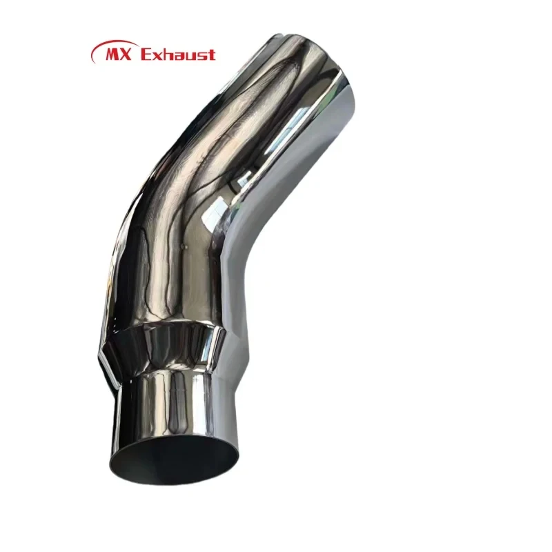 High Quality Chrome Replacement Elbow Exhaust Muffler Tip Multiple Sizes 4 5 6 7 8 Inch For Vehicle Exhaust System