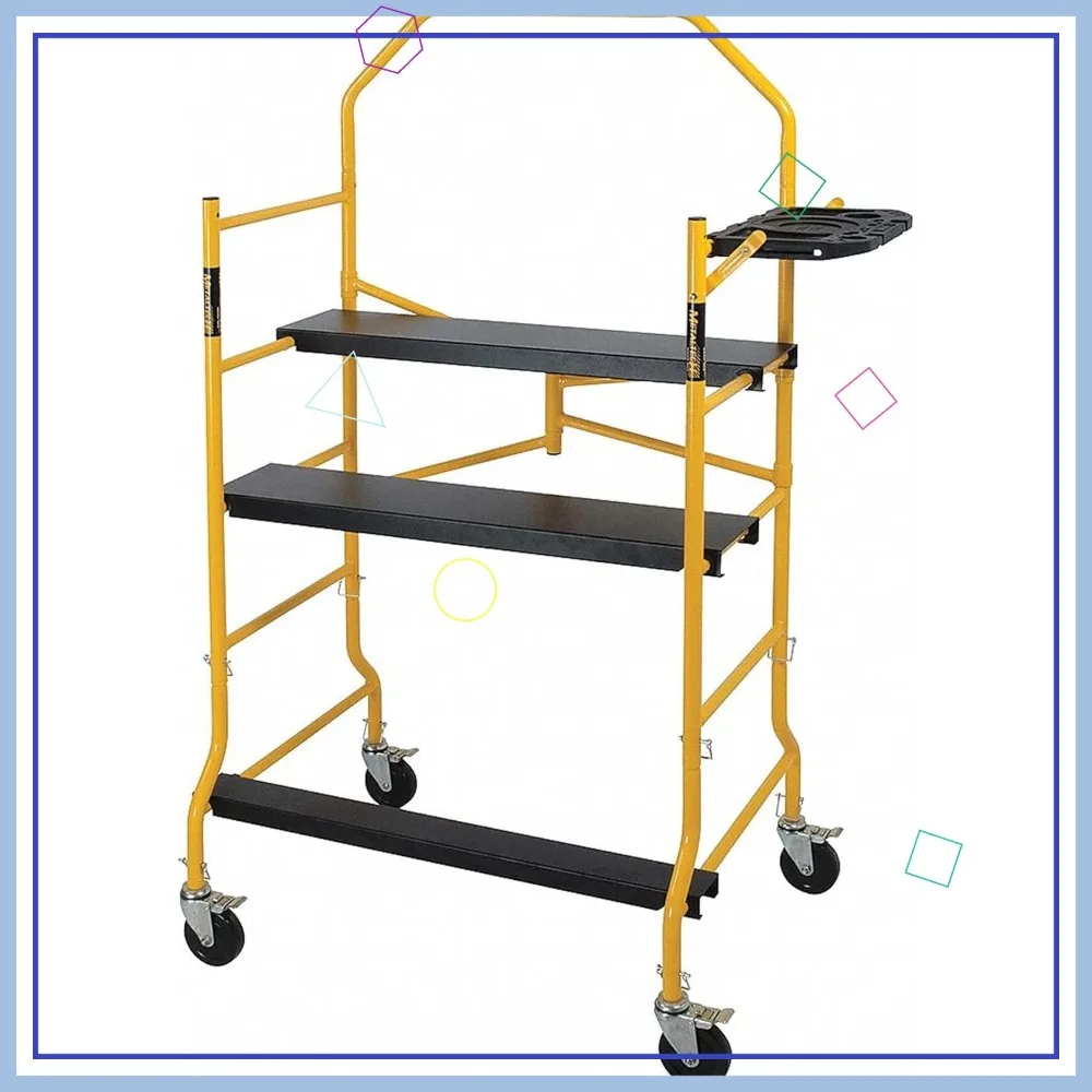 

Строительные леса 6-3/8' x 4' x 2-1/2' с грузоподъемностью 900 фунтов, регулируемая высота для строительных площадок