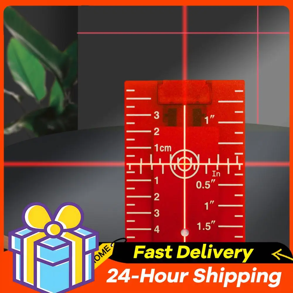 

Vertical/Horizontal Level Target Plate Replacement Magnetic Inch/cm Card Tool Parts Lightweight Level Fittings