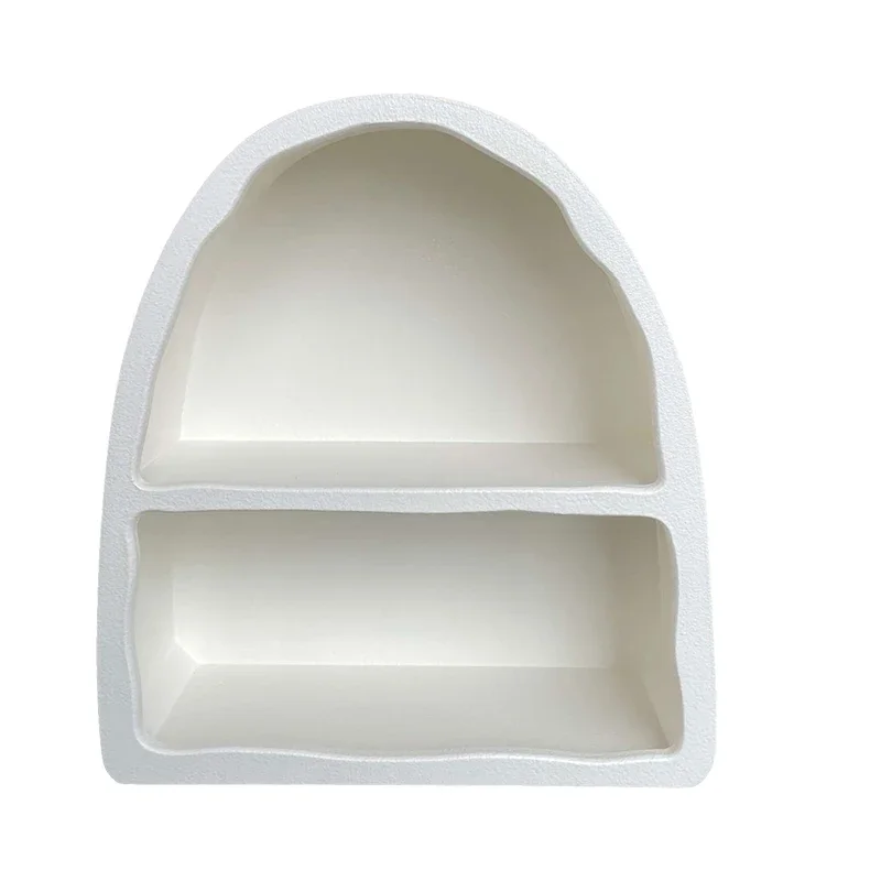 

Nordic white arched wall cabinet, living room tabletop, cosmetics storage cabinet, cup holder, shelf, wall cave wall cabinet