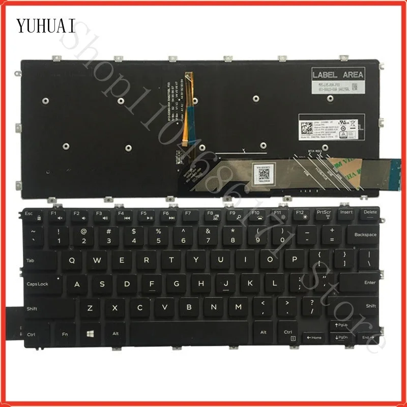 L Does Not Apply For Inspiron 14-5480 5488 5485 5481 US English Backlit keyboard