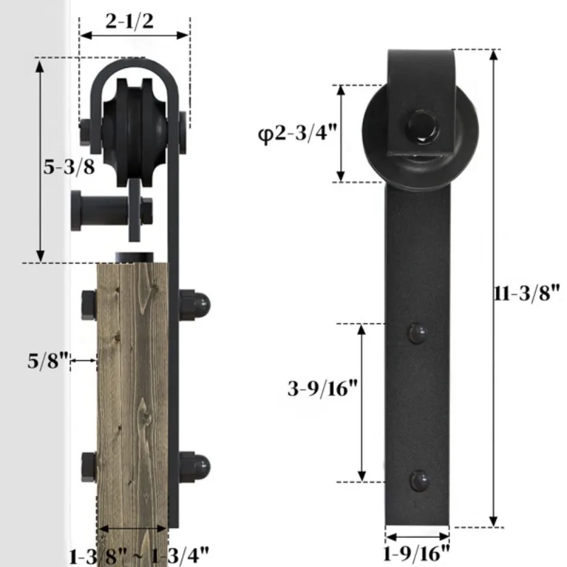 42 in x 84 in Sliding Barn Door with 7FT Barn Door Hardware Kit & Handle K Frame Solid Spruce Wood Gray Spray Paint