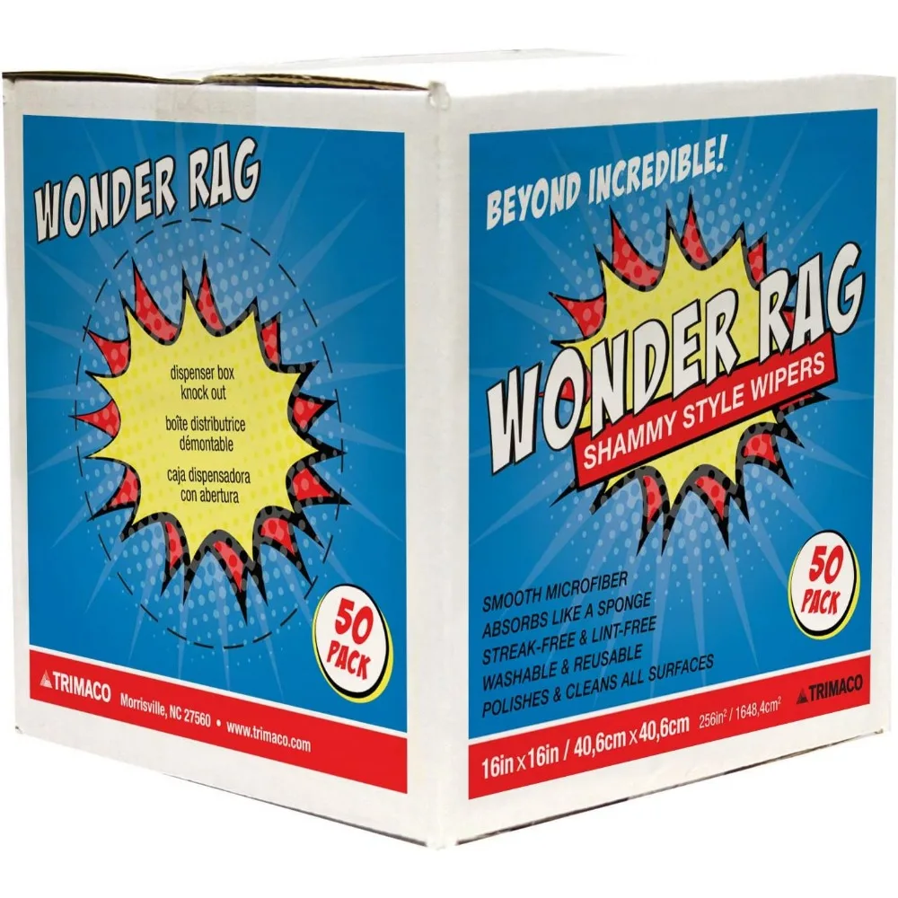 

Large White Microfiber Cleaning Cloths 14x17 Inch 50 Pack